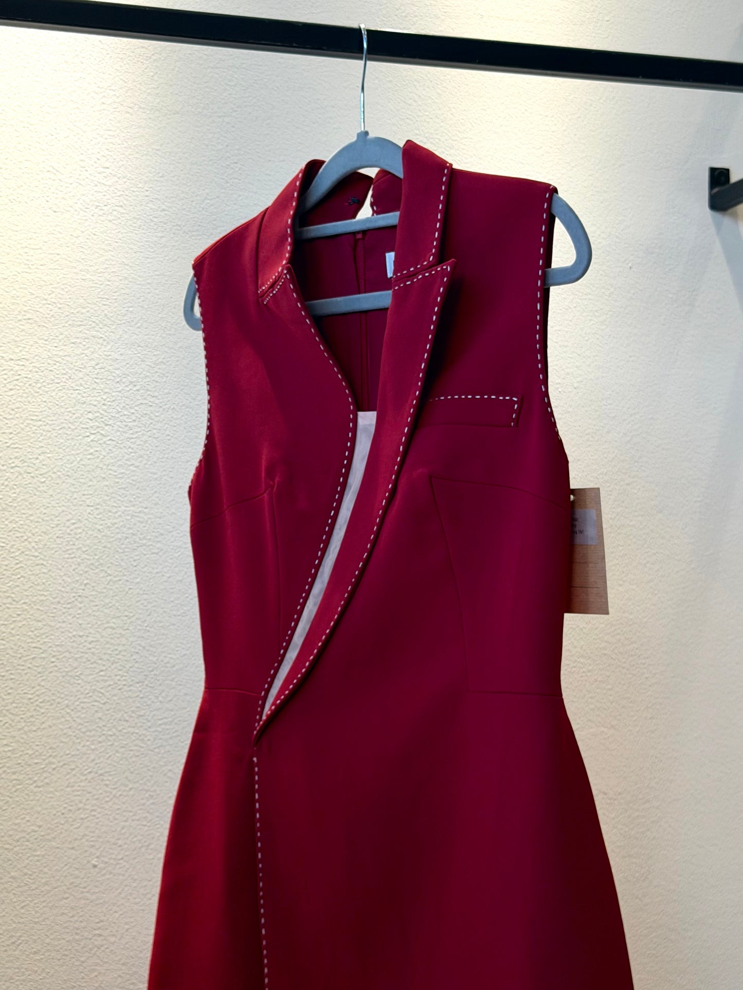 Burgundy Blazer - Dress