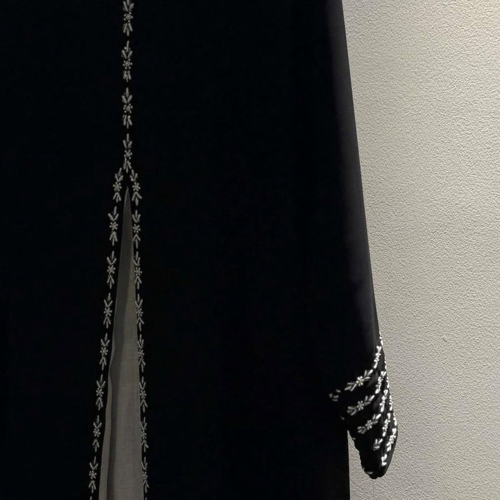 Ivory Veil Abaya