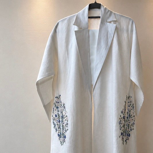 Bluebell Garden Linen Abaya