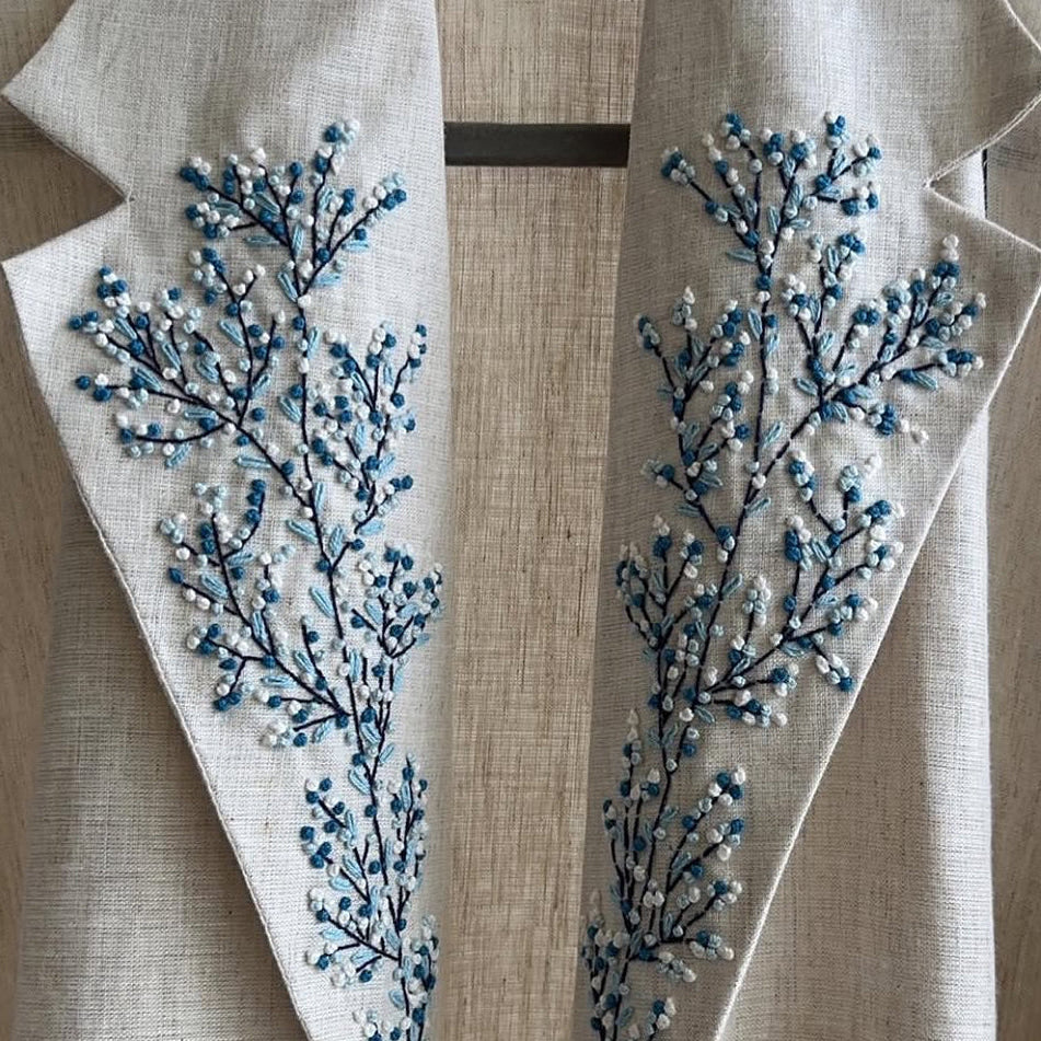 Azure Bloom Abaya