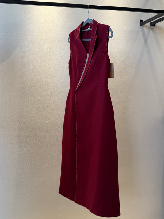 Burgundy Blazer - Dress