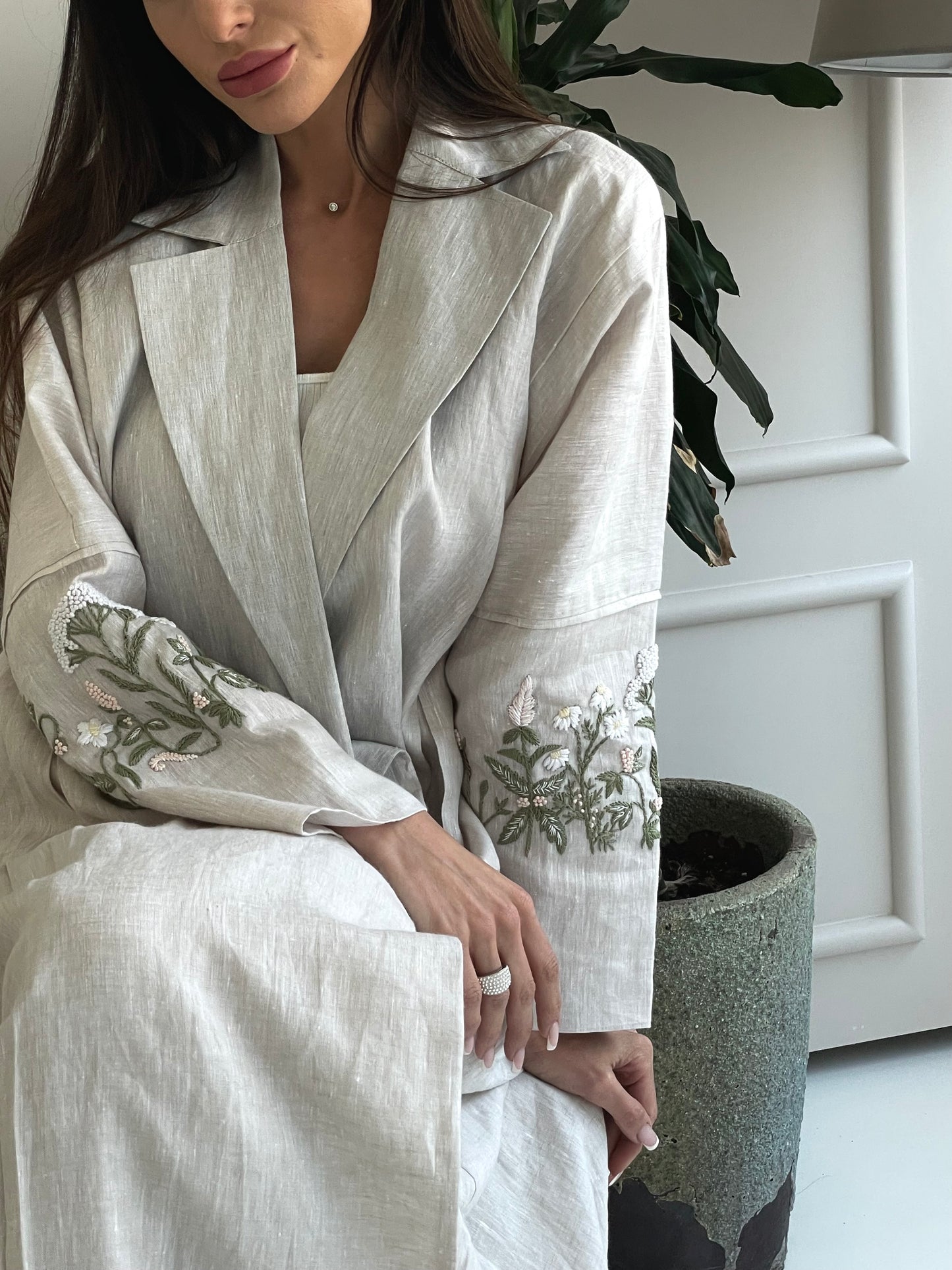 Wildflower Linen Abaya